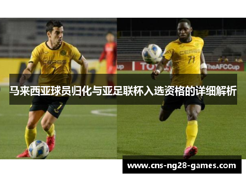 马来西亚球员归化与亚足联杯入选资格的详细解析 马来西亚球员归化与亚足联杯入选资格的详细解析